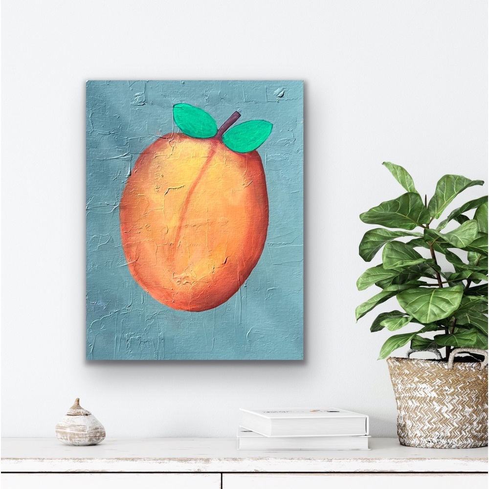 Peach, Please! Original Artwork by artist, Groneman Fine Art